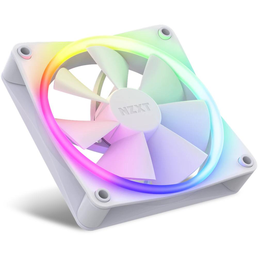 Комплект вентилатори NZXT F120 RGB White 3 броя и NZXT RGB контролер 2