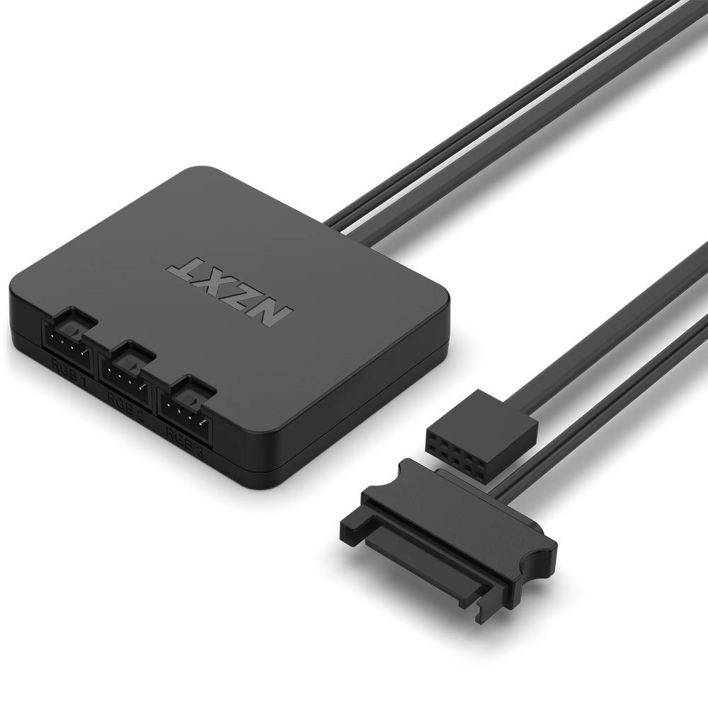 Комплект вентилатори NZXT F120 RGB White 3 броя и NZXT RGB контролер 4