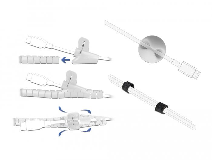 Комплект за управление на кабели Delock, 5 части 2