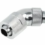 Компресионен фитинг Alphacool HF, 13/10 - G1/4, 45°, Въртящ се, Хром 1