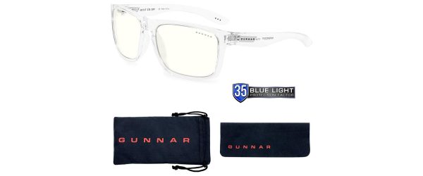 Компютърни очила GUNNAR Intercept Crystal, Clear, Бял 4