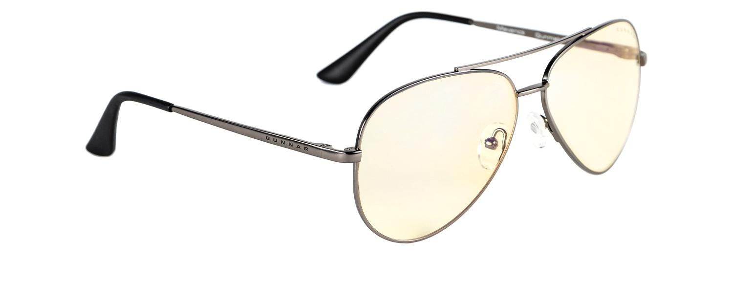 Компютърни очила GUNNAR Maverick Gunmetal Clear, Сребрист 1