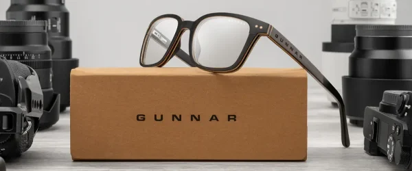 Компютърни очила GUNNAR Muir Ebony (wood), Amber 4