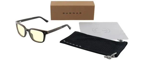 Компютърни очила GUNNAR Muir Ebony (wood), Amber 6