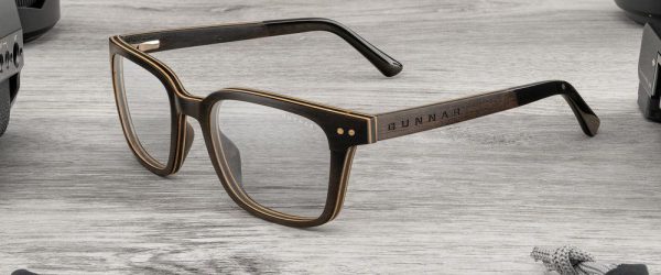 Компютърни очила GUNNAR Muir Ebony (wood), Clear Pro 5