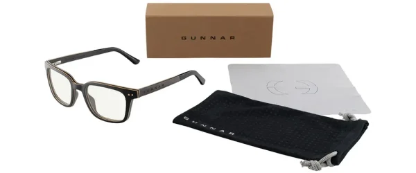 Компютърни очила GUNNAR Muir Ebony (wood), Clear Pro 6