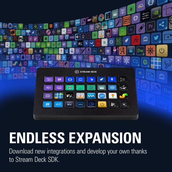 Контролер Elgato Stream Deck, 32 LCD бутона, черен 3