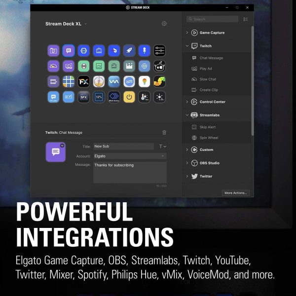 Контролер Elgato Stream Deck, 32 LCD бутона, черен 6
