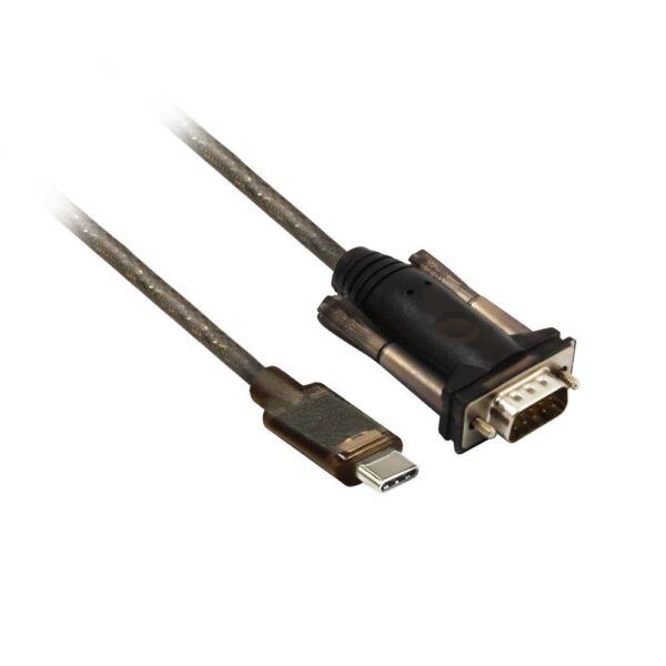 Конвертор ACT AC6002, USB-C мъжко - RS232 мъжко, 9 pin, 1.5 м, Черен 1