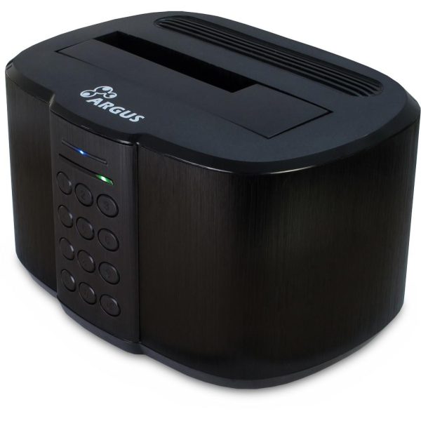 Криптираща докинг станция Inter-Tech Argus GD-PDLK02 за 2.5" или 3.5" SSD/HDD, 256-bit AES encryption 1
