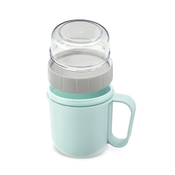 Купа за зърнени храни Xavax To Go, 2 отделения, 500 + 200 ml, пастелно синьо/сиво 11