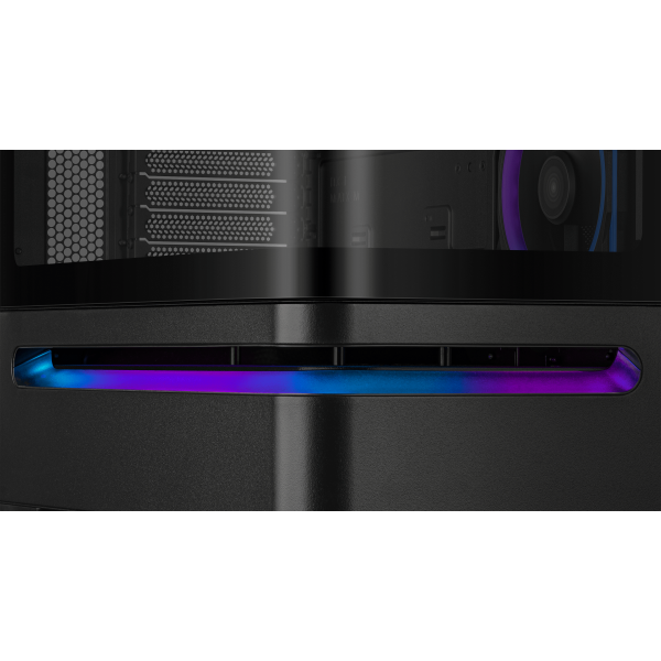 Кутия ASUS Prime AP202 ARGB mATX + 3 ARGB Вентилатора - Black 10