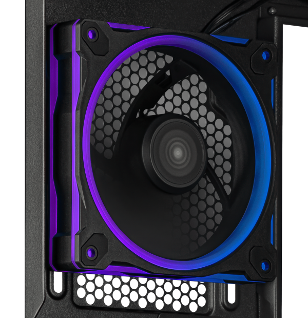 Кутия ASUS Prime AP202 ARGB mATX + 3 ARGB Вентилатора - Black 15