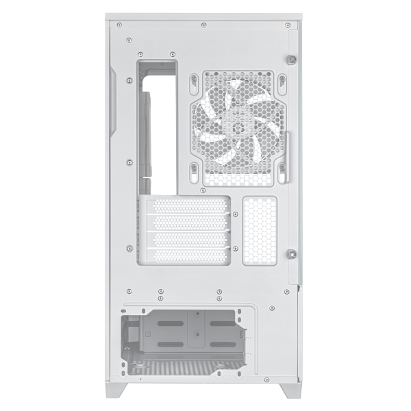 Кутия ASUS Prime AP202 ARGB mATX + 3 ARGB Вентилатора - White 12