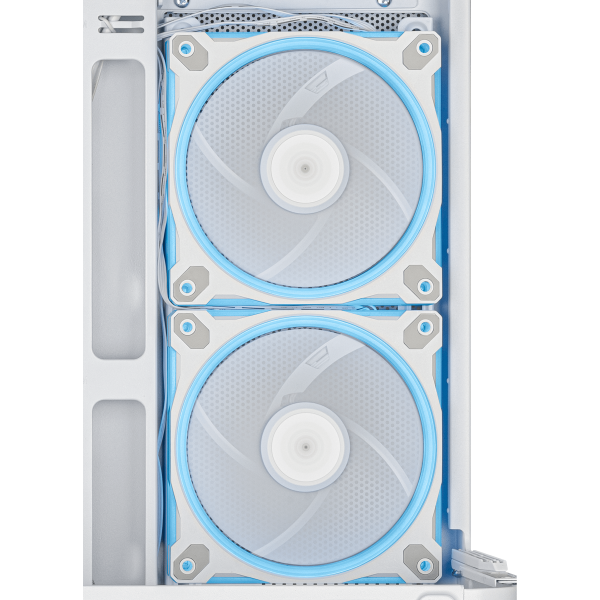 Кутия ASUS Prime AP202 ARGB mATX + 3 ARGB Вентилатора - White 13