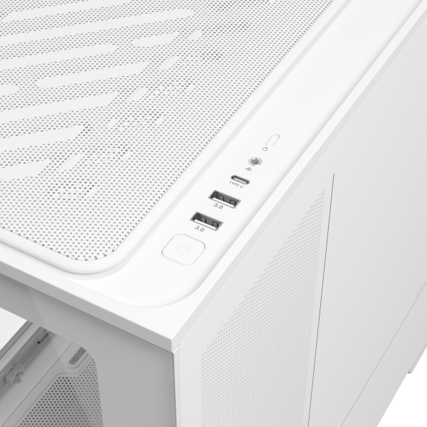 Кутия ASUS Prime AP202 ARGB mATX + 3 ARGB Вентилатора - White 16