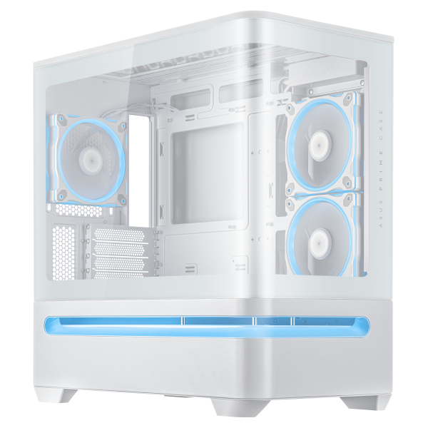 Кутия ASUS Prime AP202 ARGB mATX + 3 ARGB Вентилатора - White 2