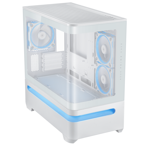 Кутия ASUS Prime AP202 ARGB mATX + 3 ARGB Вентилатора - White 3