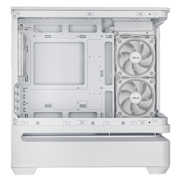 Кутия ASUS Prime AP202 ARGB mATX + 3 ARGB Вентилатора - White 8