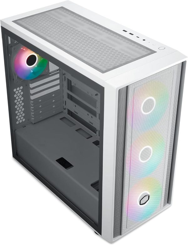 Кутия CoolerMaster MasterBox 600 - White ARGB 2