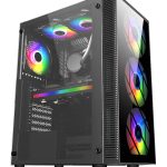 Кутия FSP CMT192 TG ATX Mid Tower, Черна 1