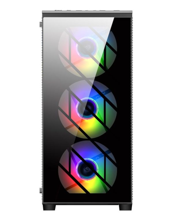 Кутия FSP CMT192 TG ATX Mid Tower, Черна 2