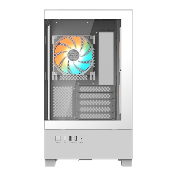 Кутия GIGABYTE C201 PANORAMIC ICE + 3 ARGB Вентилатора 3