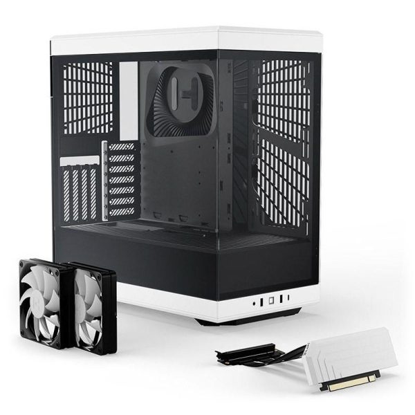 Кутия HYTE Y40 Tempered Glass, Mid-Tower, Бяло и Черно 2