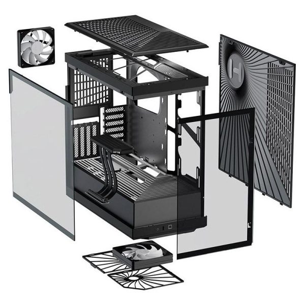 Кутия HYTE Y40 Tempered Glass, Mid-Tower, Черна, Стъклени панели 7