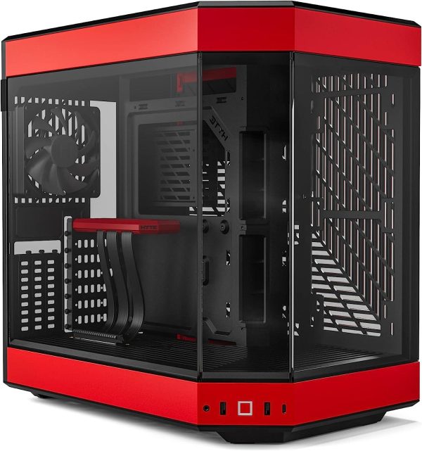 Кутия HYTE Y60 Tempered Glass, Mid-Tower, Черно и Червено 1