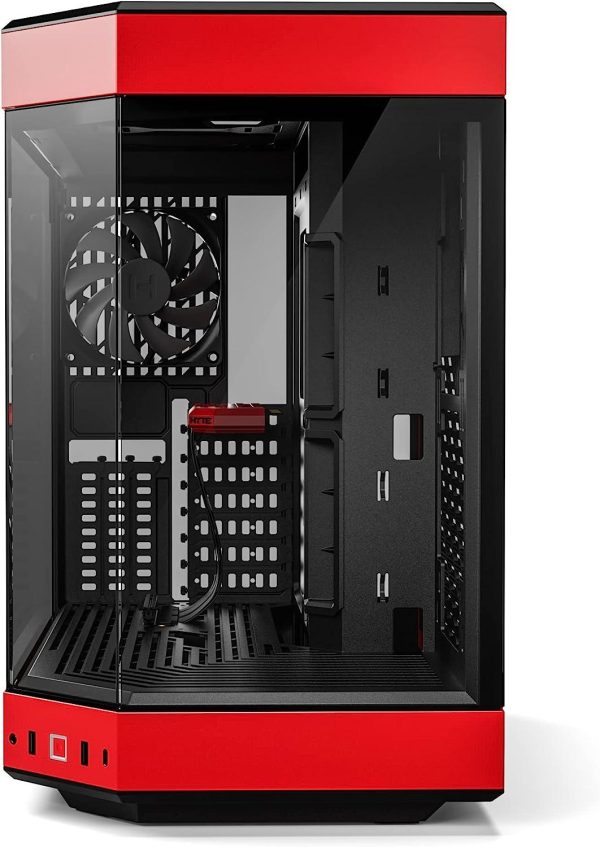 Кутия HYTE Y60 Tempered Glass, Mid-Tower, Черно и Червено 2
