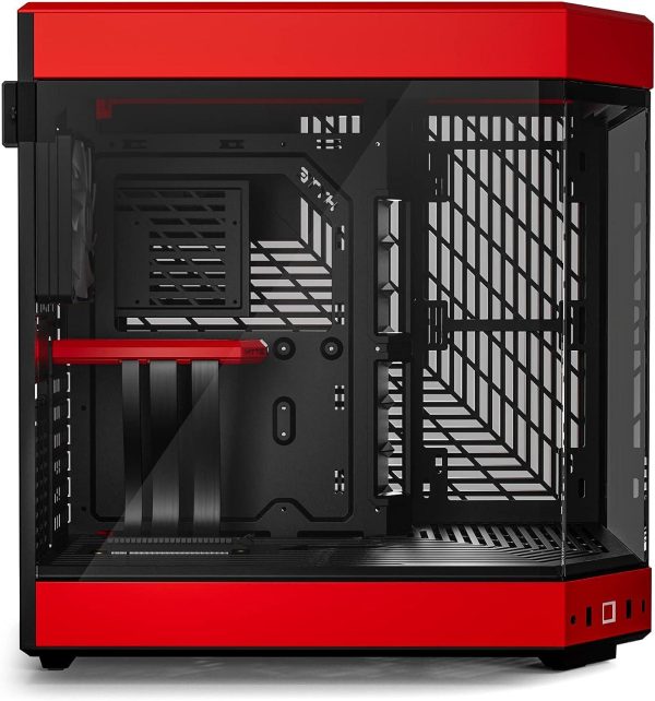 Кутия HYTE Y60 Tempered Glass, Mid-Tower, Черно и Червено 3