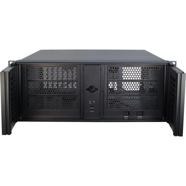 Кутия InterTech 4U-4098-S, 4U, 19", Чернa 2