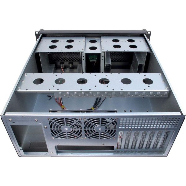 Кутия InterTech 4U-4098-S, 4U, 19", Чернa 4