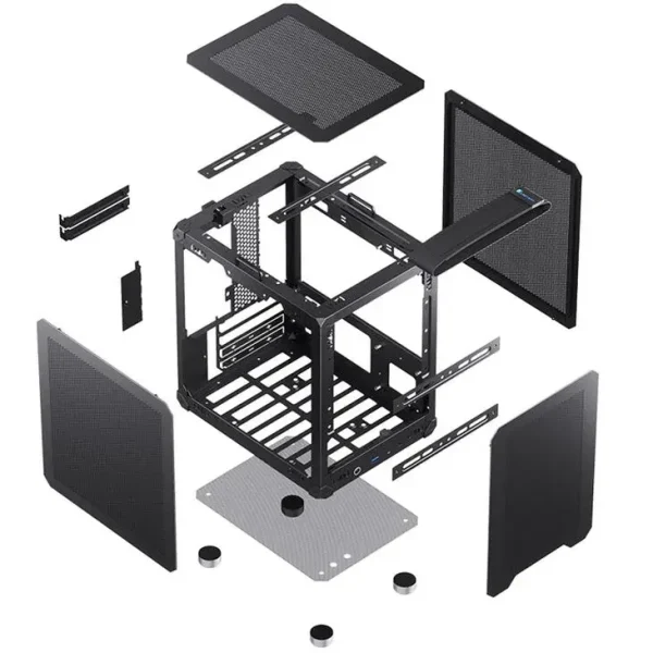 Кутия Jonsbo C6 Mesh, mATX, Black 6