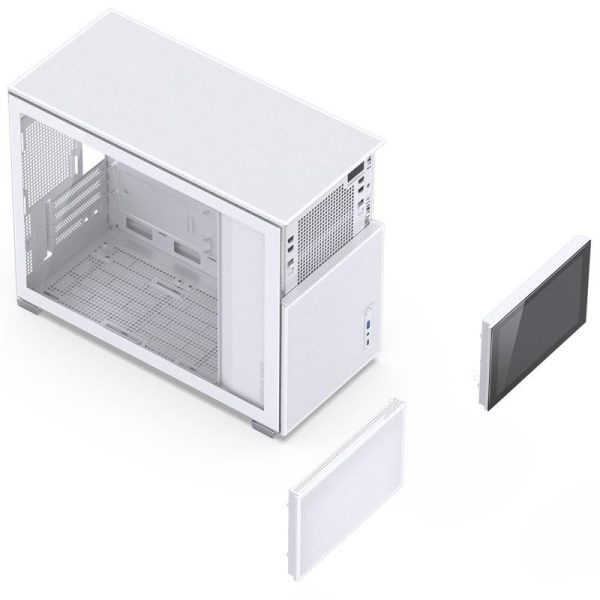 Кутия Jonsbo D31 Mesh Screen TG, mATX, Бял 7