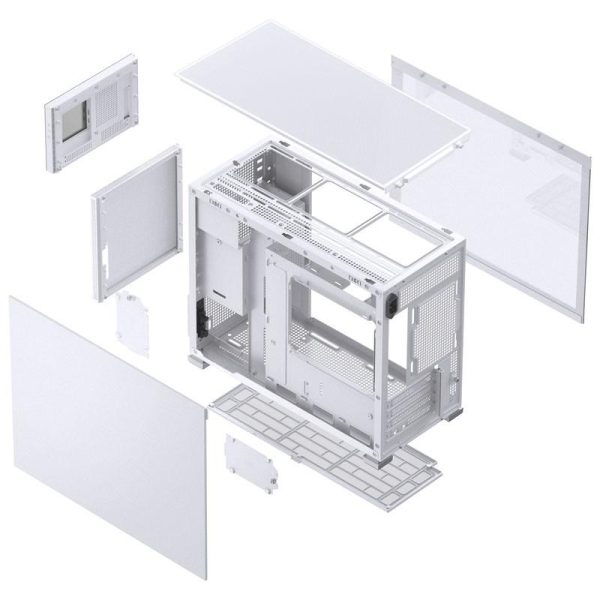 Кутия Jonsbo D31 Mesh Screen TG, mATX, Бял 9