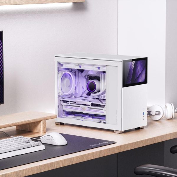 Кутия Jonsbo D31 Screen TG, mATX, Бял 10