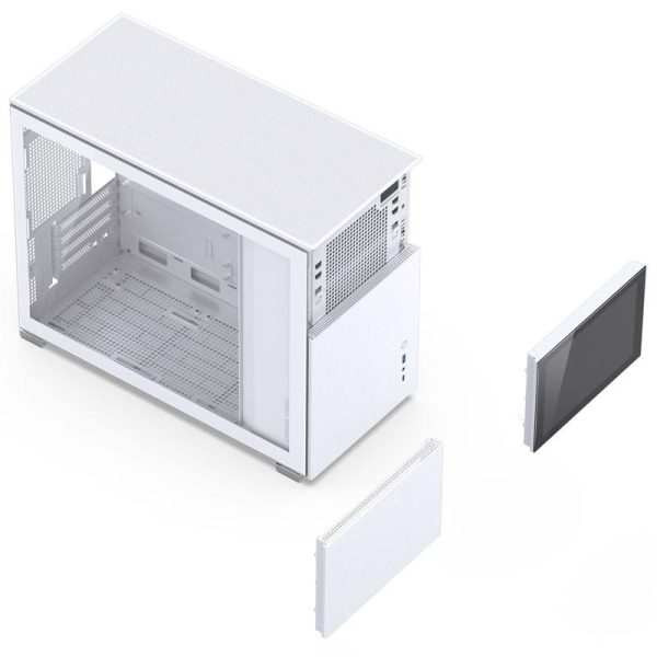 Кутия Jonsbo D31 Screen TG, mATX, Бял 8