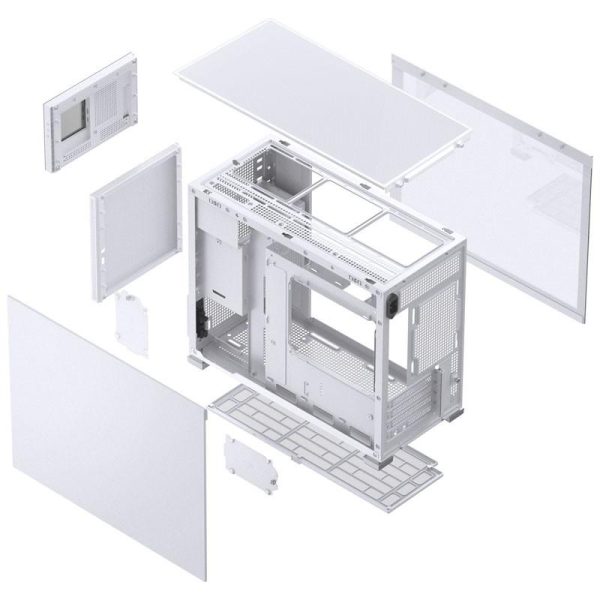 Кутия Jonsbo D31 Screen TG, mATX, Бял 9