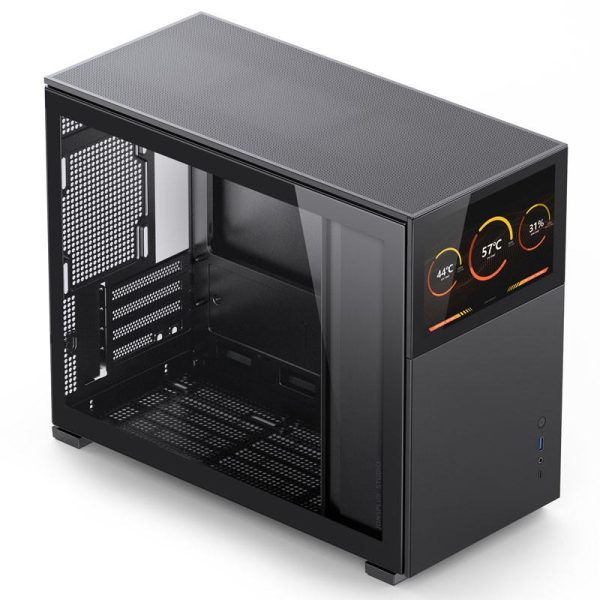 Кутия Jonsbo D31 Screen TG, mATX, Черна 2