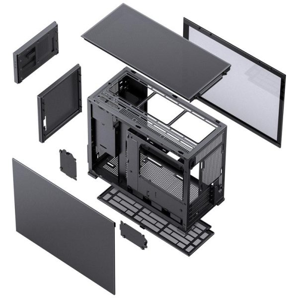 Кутия Jonsbo D31 Screen TG, mATX, Черна 8