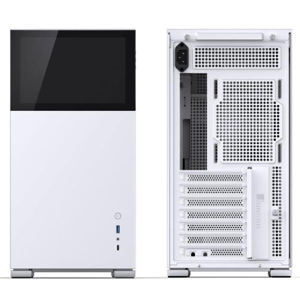 Кутия Jonsbo D41 Screen TG, mATX, Бял 4