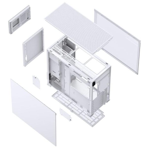 Кутия Jonsbo D41 Screen TG, mATX, Бял 7