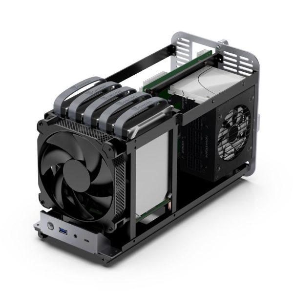 Кутия Jonsbo N1, ITX, Сива 2