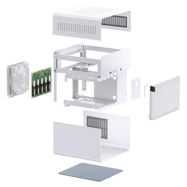 Кутия Jonsbo N2, Mini-ITX, Бяла 8