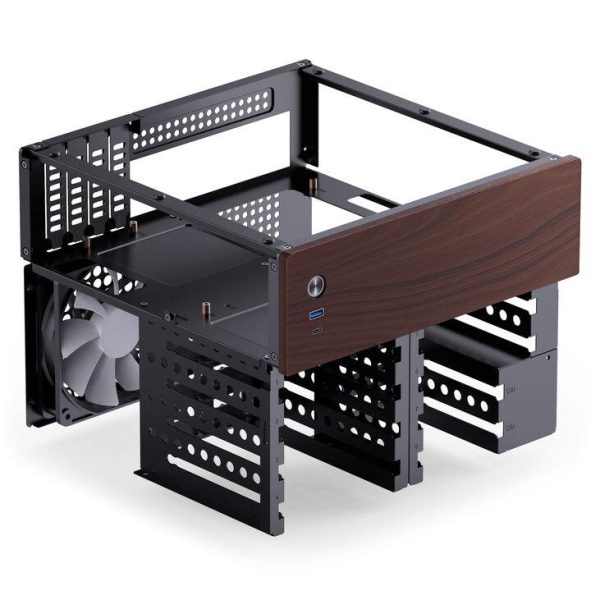 Кутия Jonsbo N4 NAS, m-ATX, Black 4