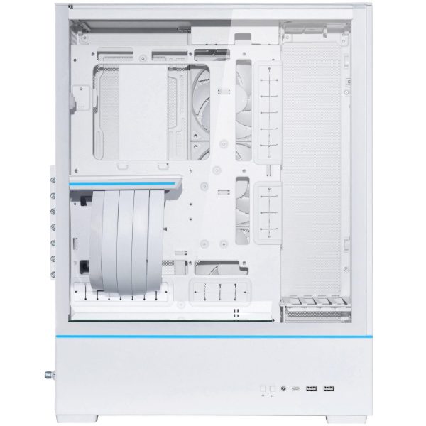 Кутия Lian-Li SUP01W Mid-Tower, Tempered Glass, Бяло 3