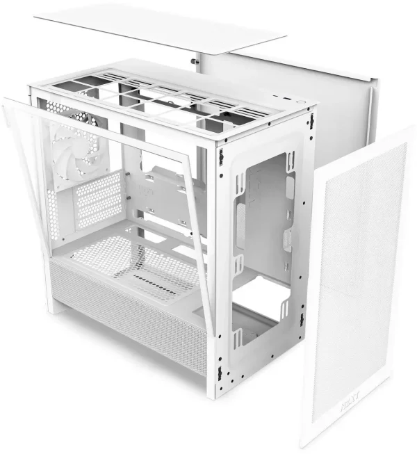 Кутия NZXT H3 Flow 2025 All White Micro-ATX Tower 11