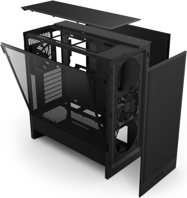 Кутия NZXT H5 Flow 2024 Black, Mid-Tower 8